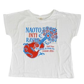 ナオト・インティライミ(NAOTO) HALL TOUR ～アットホールで、アットホームなキャラバン2016～ CARAVAN Tシャツ レディース ホワイト