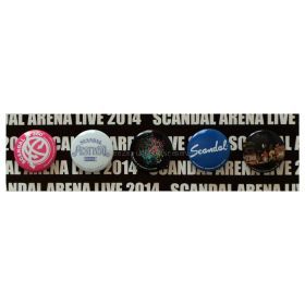SCANDAL(スキャンダル) ARENA LIVE 2014『360°』＆『FESTIVAL』 缶バッチセット　5個