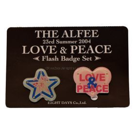 THE ALFEE(ジ・アルフィー) LOVE&PEACE フラッシュバッジ　2個セット
