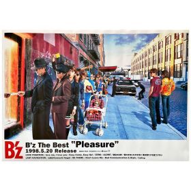 B'z(ビーズ) ポスター The Best Pleasure 1998 告知