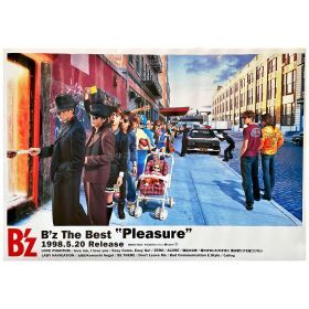 B'z(ビーズ) ポスター The Best Pleasure 1998 告知