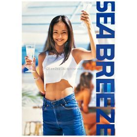 安室奈美恵(アムロ) ポスター SEA BREEZE シーブリーズ 1996-1997 ジュース