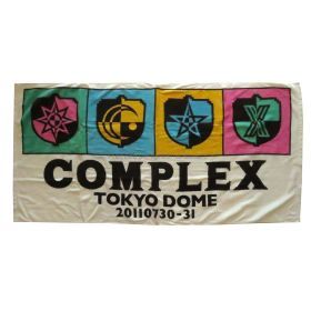 COMPLEX(コンプレックス) 東日本大震災復興支援チャリティライブ　日本一心 ブックタオル バスタオル エンブレム カラー