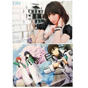LiSA(リサ) ポスター Rising Hope 魔法科高校の劣等生 アニメイト特典 両面 2014