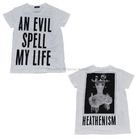 the GazettE(ガゼット) その他 Tシャツ ホワイト AN EVIL SPELL MY LIFE　BLACKMORAL 2015 WINTER COLLECTION