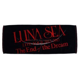 LUNA SEA(ルナシー) LIVE TOUR 2012-2013 The End of the Dream  フェイスタオル ブラック×レッド