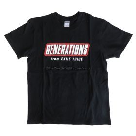 Generations(ジェネレーションズ) LIVE TOUR 2016 "SPEEDSTER" Tシャツ ブラック TRIBE STATION限定