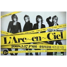 L'Arc～en～Ciel(ラルク) ポスター L'7 Trans ASIA via PARIS 韓国 ソウル公演