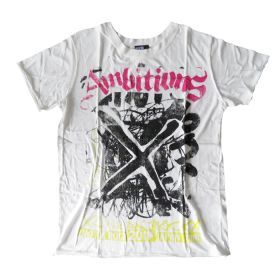 ONE OK ROCK(ワンオク) 2017 "Ambitions" JAPAN TOUR Tシャツ D スプレー ホワイト ONE OK ROCK(ワンオク) 2017 "Ambitions" JAPAN TOUR Tシャツ D スプレー ホワイト