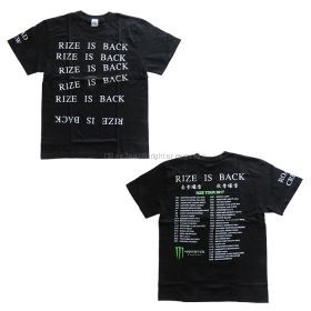 RIZE(ライズ) その他 Tシャツ ブラック TOUR 2017 RIZE IS BACK TOUR 非売品ツアースタッフTシャツ モンスター