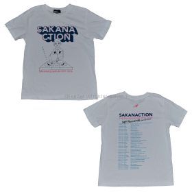サカナクション(Sakanaction) SAKANAQUARIUM 2015-2016 "NF Records launch tour" Tシャツ NF DJ ホワイト
