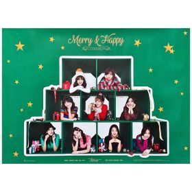 twice(トゥワイス) ポスター Merry&Happy 2017 グリーン