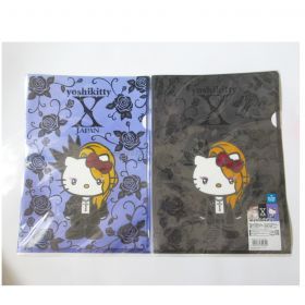 X JAPAN(エックス) YOSHIKI クリアファイル チケットホルダー 3枚セット yoshikitty  ハローキティ
