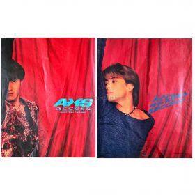 access(アクセス) ポスター SYNC-ACROSS JAPAN TOUR '93 貴水博之 浅倉大介 両面