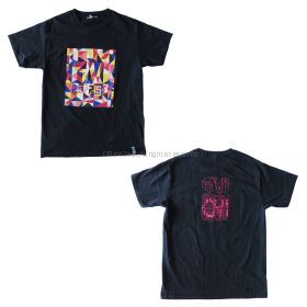 布袋寅泰(BOOWY) HOTEI GUITARHYTHM VI TOUR 2019 "REPRISE" トライアングルパターン Tシャツ ブラック