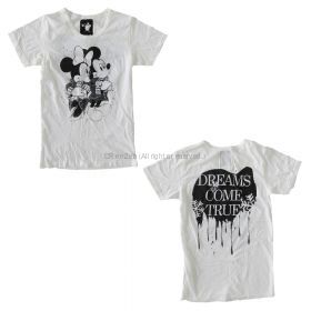 DREAMS COME TRUE(ドリカム) その他 ミッキー＆ミニー Tシャツ D 24 × +8 PARIS ROCK ディズニーコラボ 2010 ホワイト