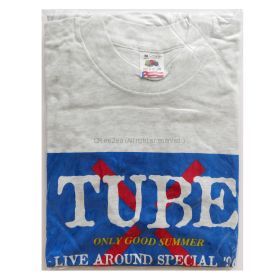 TUBE(チューブ) LIVE AROUND SPECIAL '96 ONLY GOOD SUMMER Tシャツ グレー 青ロゴ