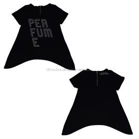 Perfume(パフューム) Perfume 5th Tour 2014 「ぐるんぐるん」 レディースＴシャツ ブラック