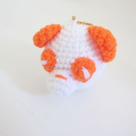 AAA(トリプルエー) 限定販売 え～パンダあみぐるみキーホルダー(橙)