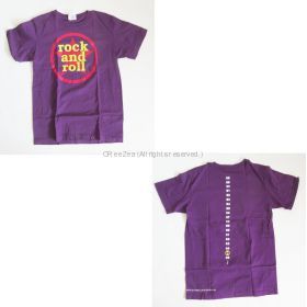 B'z(ビーズ) LIVE-GYM 2005 -CIRCLE OF ROCK- Tシャツ(パープル）