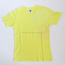 B'z(ビーズ) LIVE-GYM 2011 -C'mon- VネックTシャツ(イエロー）