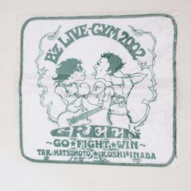 B'z(ビーズ) LIVE-GYM 2002 GREEN ハンドタオル