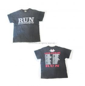 B'z(ビーズ) LIVE GYM '93 RUN Tシャツ ブラック
