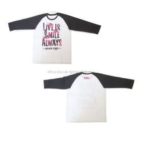 LiSA(リサ) LiVE is Smile Always?peace sign? ラグランTシャツ(ホワイト)