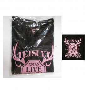 L'Arc～en～Ciel(ラルク) TETSUYA Xmas LIVE STREAMING 2020 ドルマンTシャツ ピンク×ブラック