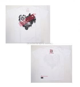 UVERworld(ウーバーワールド) CORE Fate(FC限定ライブ) Tシャツ ホワイト 2008