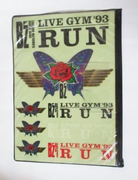 B'z(ビーズ) LIVE GYM '93 RUN ステッカーセット　