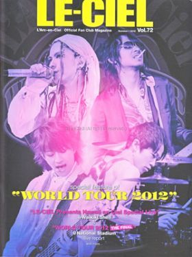 L'Arc～en～Ciel(ラルク)  ファンクラブ会報 LE-CIEL vol.72