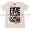 安室奈美恵(アムロ) 5 Major Domes Tour 2012 Tシャツ ホワイト